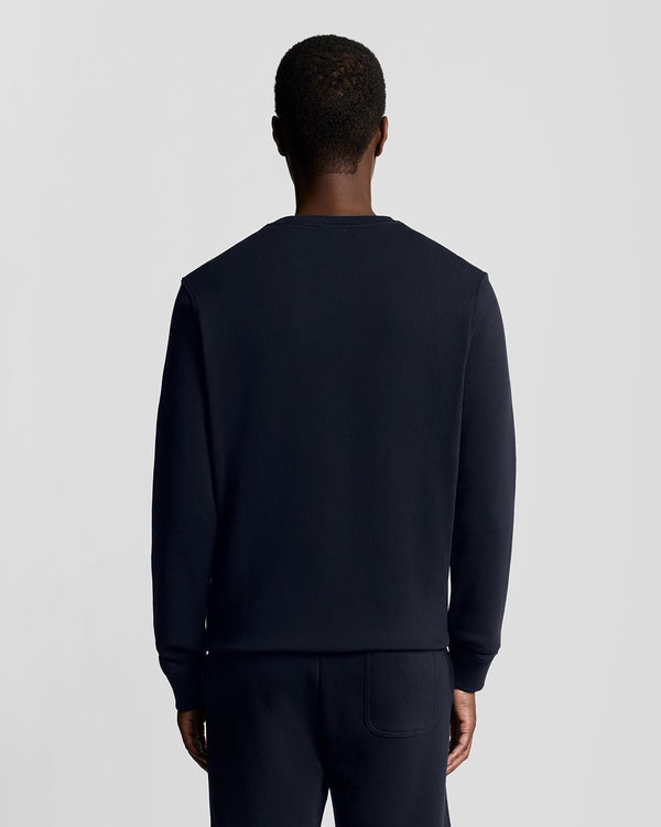 Lyle & Scott Cotton Crew Neck Sweatshirt Dark Navy
