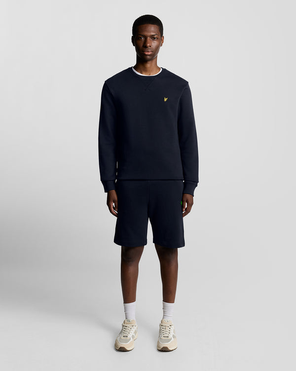 lyle & scott Cotton Crew Neck Sweatshirt Dark Navy