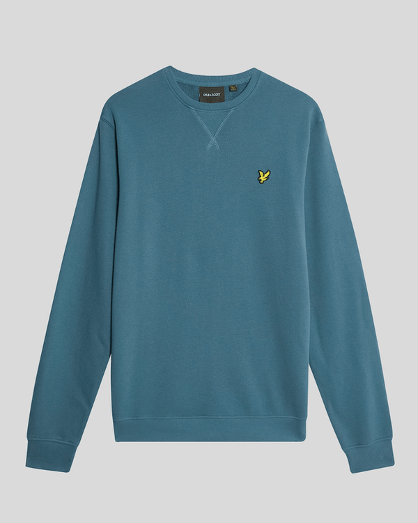 Lyle & Scott Cotton Crew Neck Sweatshirt Deep Water