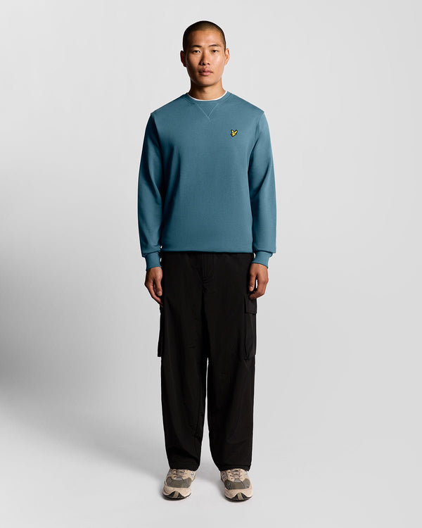 lyle & scott Cotton Crew Neck Sweatshirt Deep Water