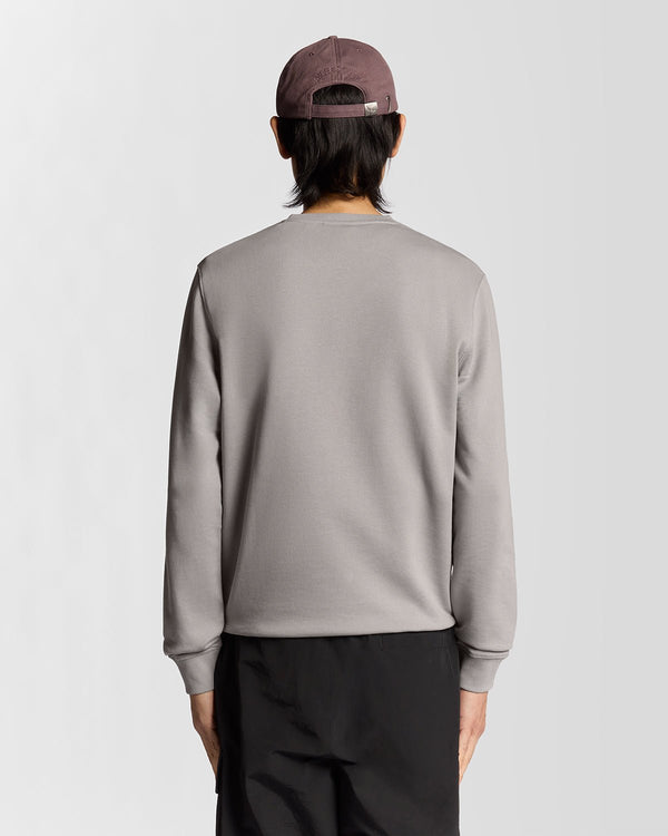 Lyle & Scott Cotton Crew Neck Sweatshirt Gull Grey