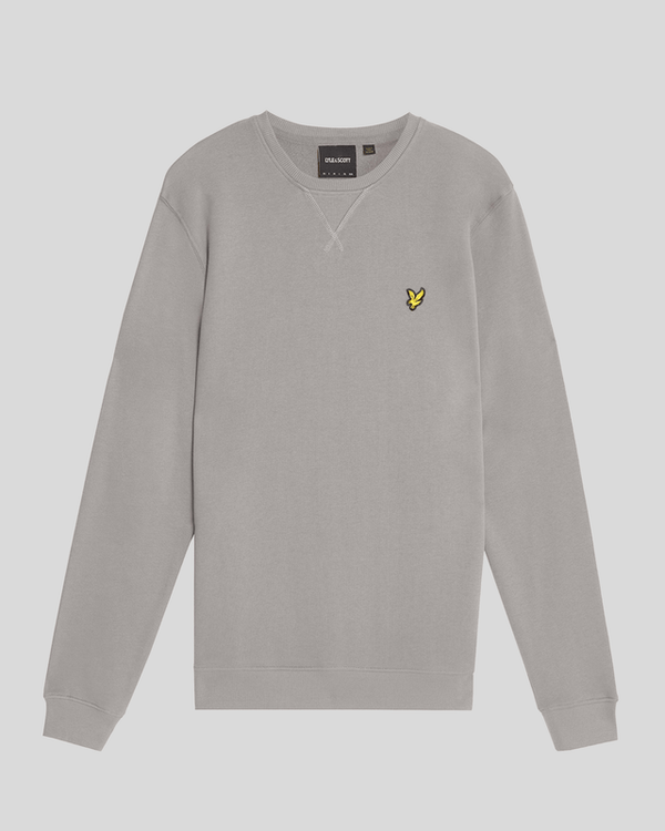 Lyle & Scott Cotton Crew Neck Sweatshirt Gull Grey