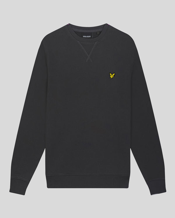 Lyle & Scott Cotton Crew Neck Sweatshirt Gunmetal