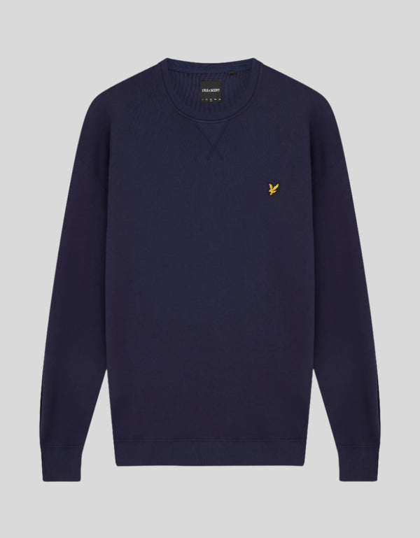Lyle & Scott Cotton Crew Neck Sweatshirt Navy