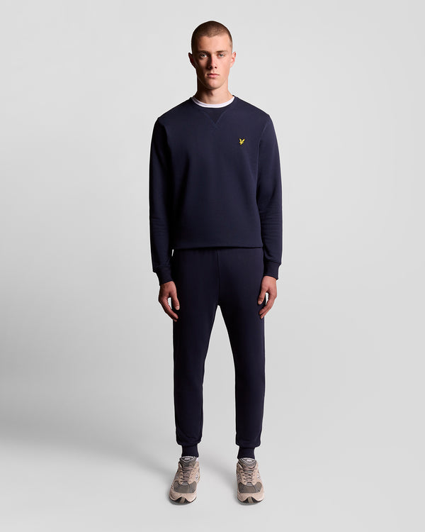 lyle & scott Cotton Crew Neck Sweatshirt Navy