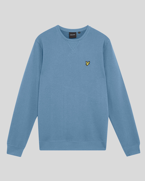 Lyle & Scott Cotton Crew Neck Sweatshirt Ocean Sky