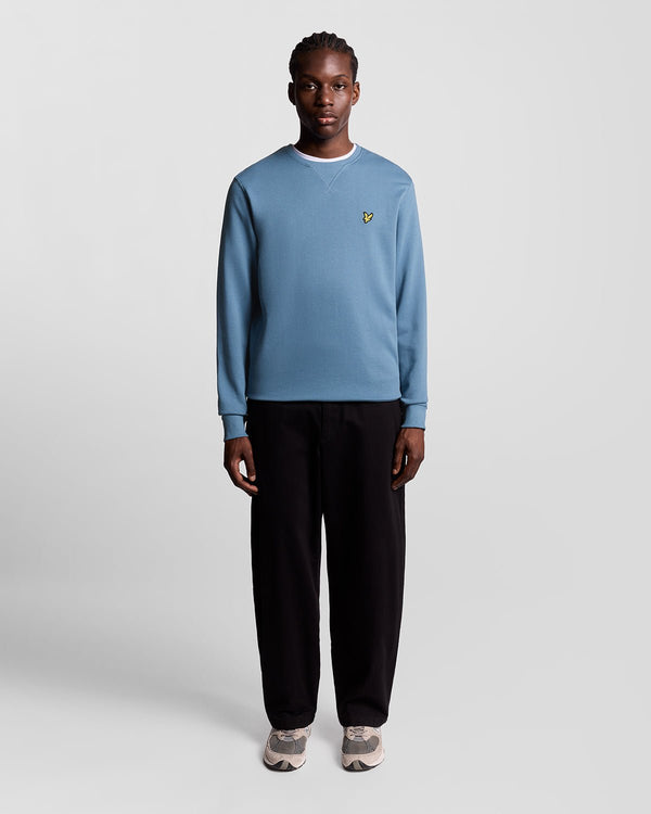 lyle & scott Cotton Crew Neck Sweatshirt Ocean Sky