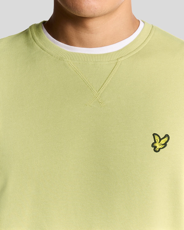 Lyle & Scott Cotton Crew Neck Sweatshirt Pale Willow