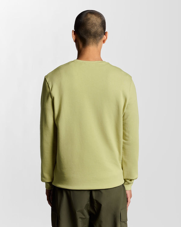 Lyle & Scott Cotton Crew Neck Sweatshirt Pale Willow
