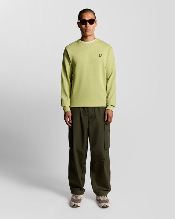 lyle & scott Cotton Crew Neck Sweatshirt Pale Willow