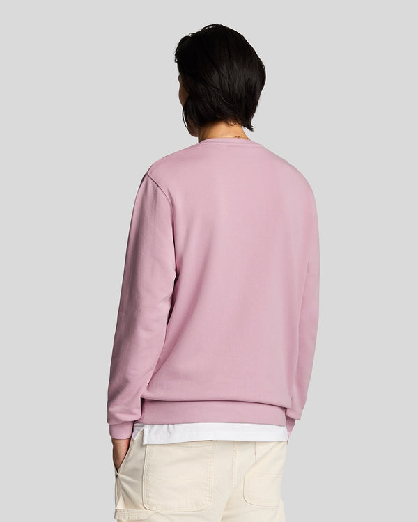 Lyle & Scott Cotton Crew Neck Sweatshirt Pink Light