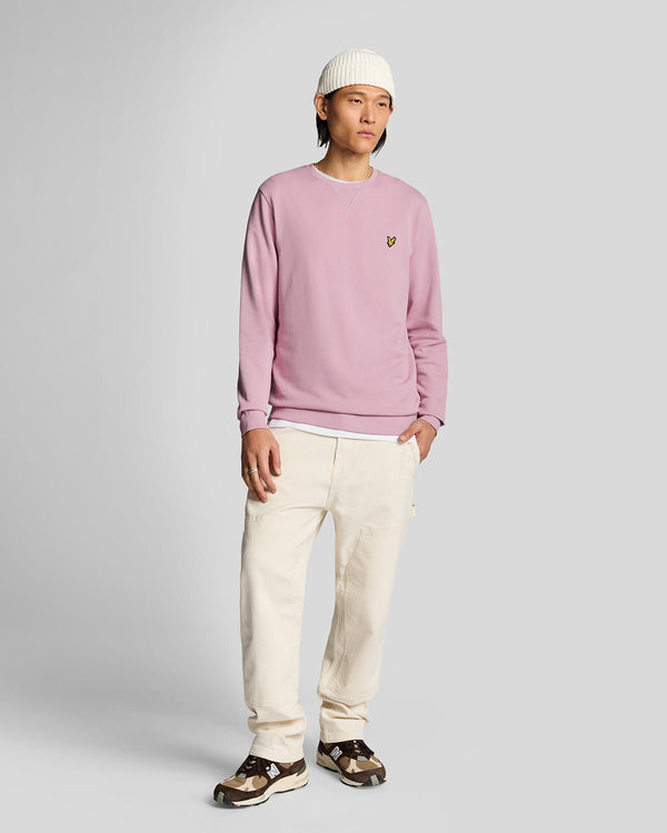 lyle & scott Cotton Crew Neck Sweatshirt Pink Light