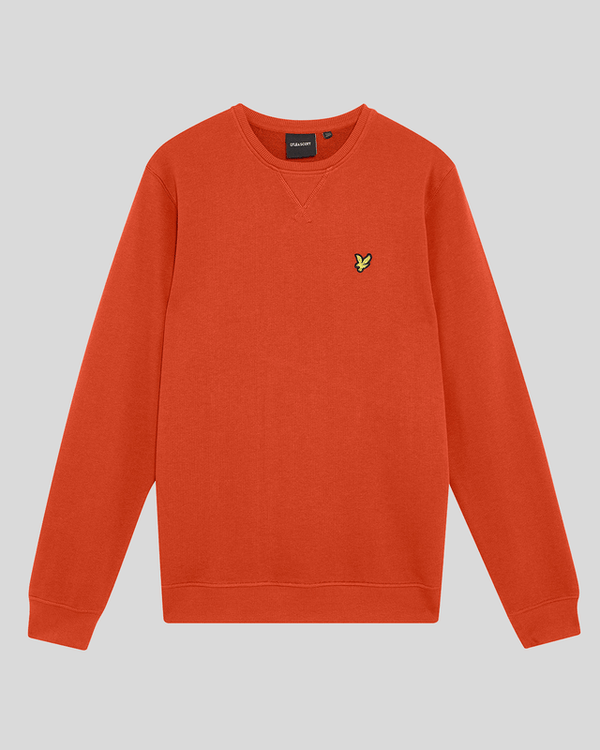 Lyle & Scott Cotton Crew Neck Sweatshirt Tuscan Red