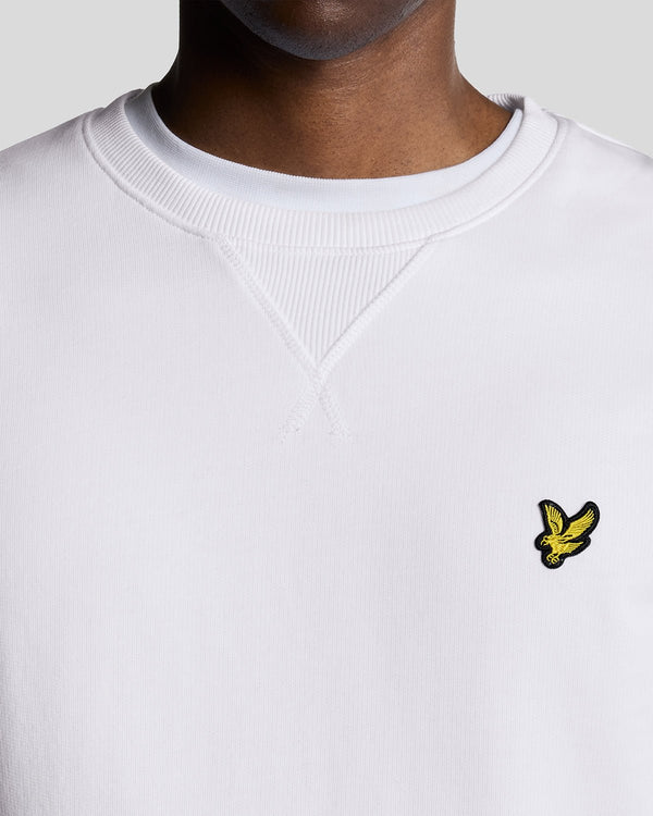 Lyle & Scott Cotton Crew Neck Sweatshirt White