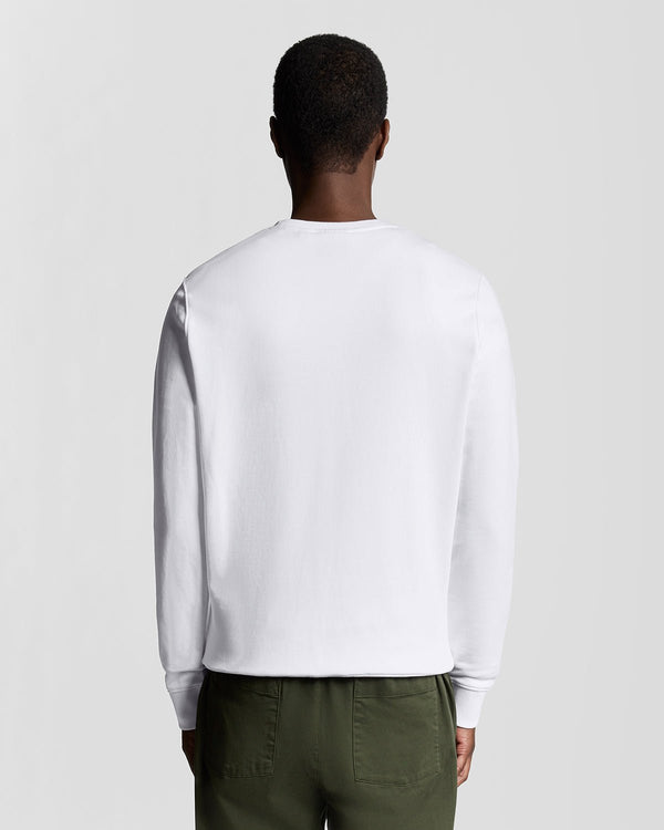 Lyle & Scott Cotton Crew Neck Sweatshirt White