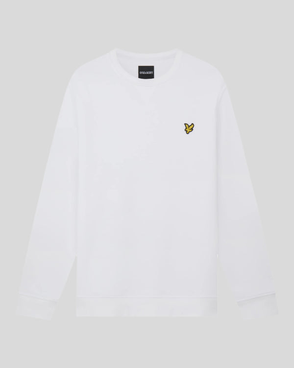 Lyle & Scott Cotton Crew Neck Sweatshirt White