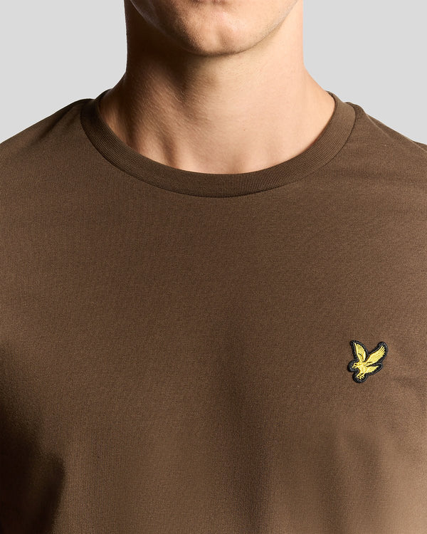 Lyle & Scott Cotton Crew Neck T-Shirt Deep Sepia
