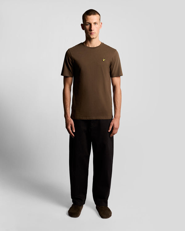 lyle & scott Cotton Crew Neck T-Shirt Deep Sepia