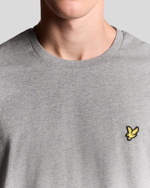 Lyle & Scott Cotton Crew Neck T-Shirt Mid Grey Marl