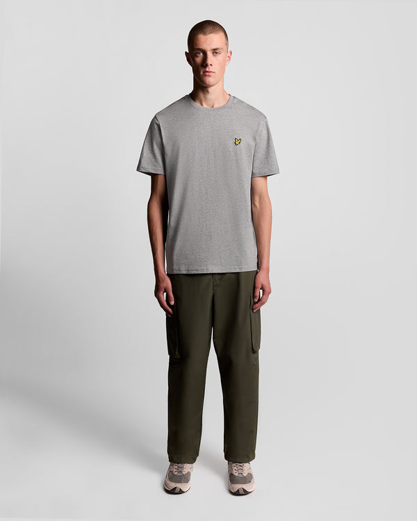lyle & scott Cotton Crew Neck T-Shirt Mid Grey Marl