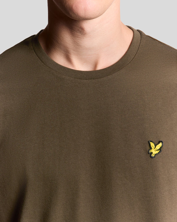 Lyle & Scott Cotton Crew Neck T-Shirt Olive