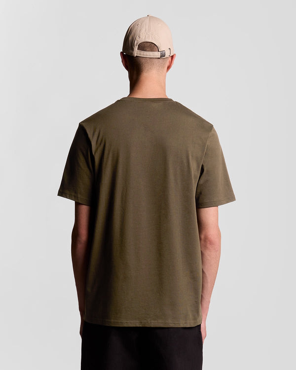 Lyle & Scott Cotton Crew Neck T-Shirt Olive