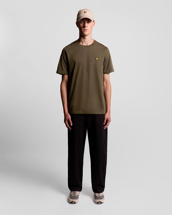 lyle & scott Cotton Crew Neck T-Shirt Olive