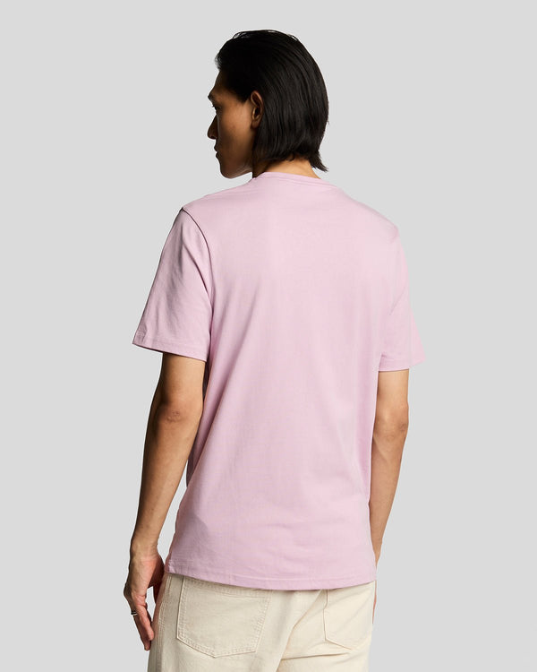 Lyle & Scott Cotton Crew Neck T-Shirt Pink Light