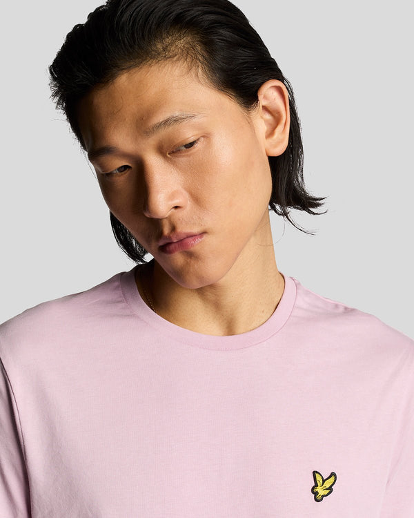 Lyle & Scott Cotton Crew Neck T-Shirt Pink Light