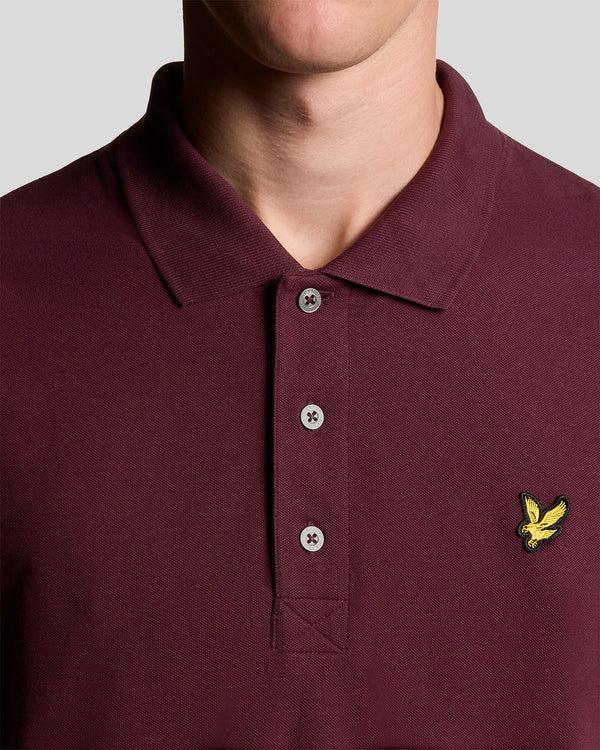 Lyle & Scott Cotton Polo Shirt Burgundy