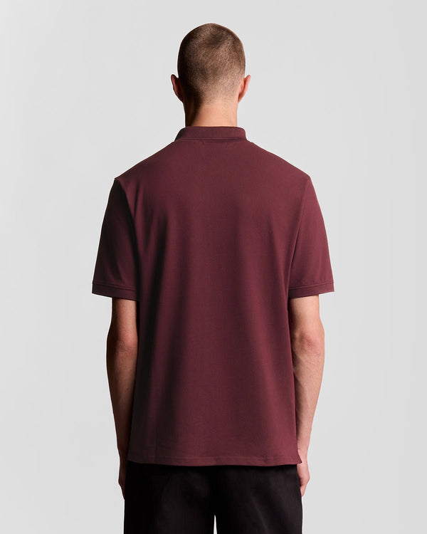 Lyle & Scott Cotton Polo Shirt Burgundy