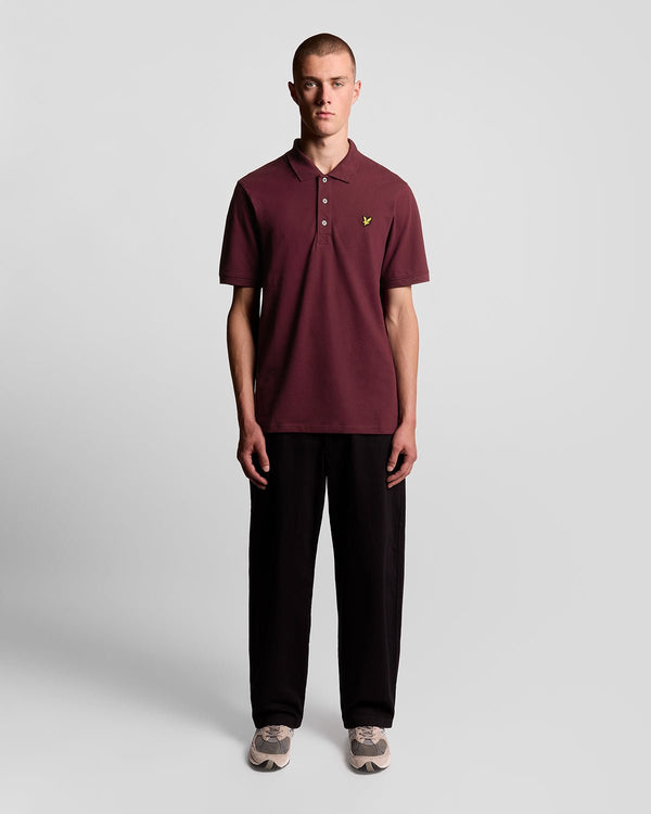 lyle & scott Cotton Polo Shirt Burgundy