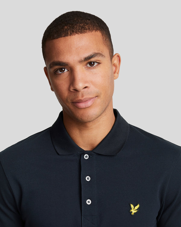 Lyle & Scott Cotton Polo Shirt Dark Navy