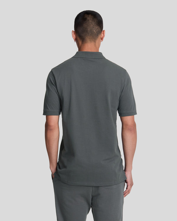 Lyle & Scott Cotton Polo Shirt Gunmetal