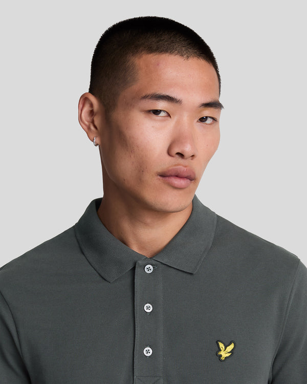 Lyle & Scott Cotton Polo Shirt Gunmetal