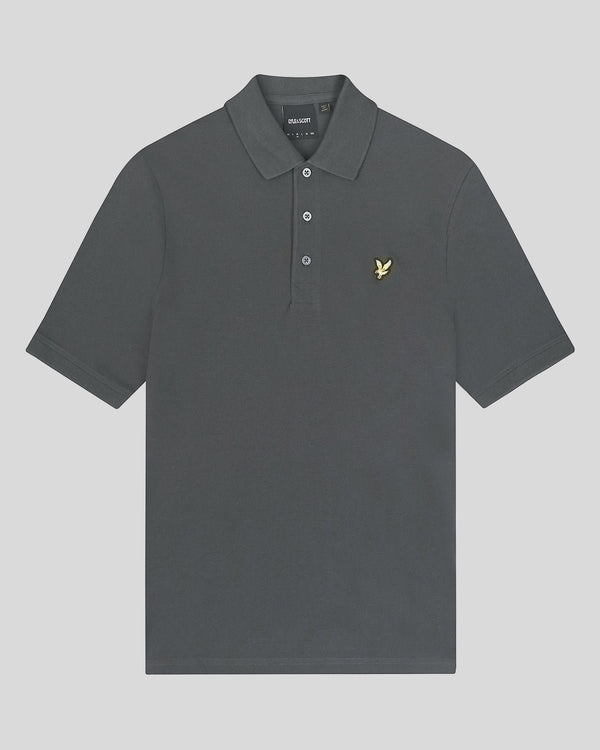 Lyle & Scott Cotton Polo Shirt Gunmetal