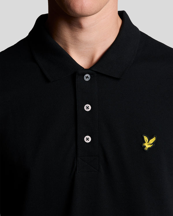 Lyle & Scott Cotton Polo Shirt Jet Black