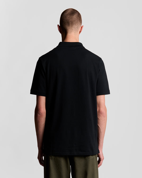 Lyle & Scott Cotton Polo Shirt Jet Black