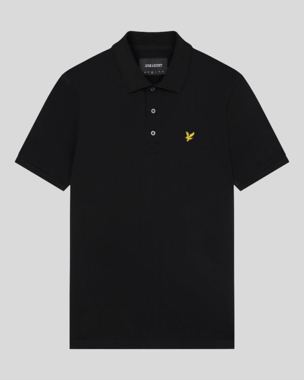Lyle & Scott Cotton Polo Shirt Jet Black