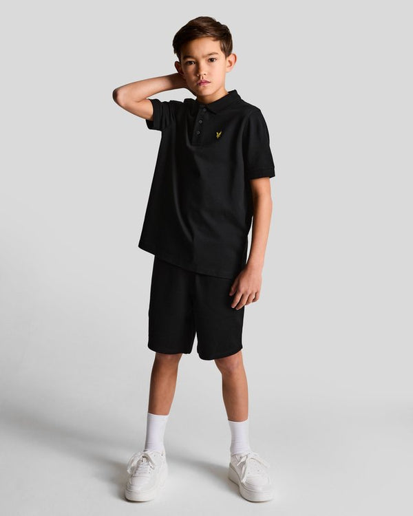 lyle & scott Cotton Polo Shirt Jet Black