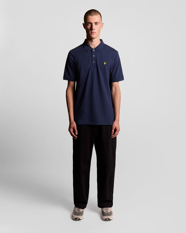lyle & scott Cotton Polo Shirt Navy