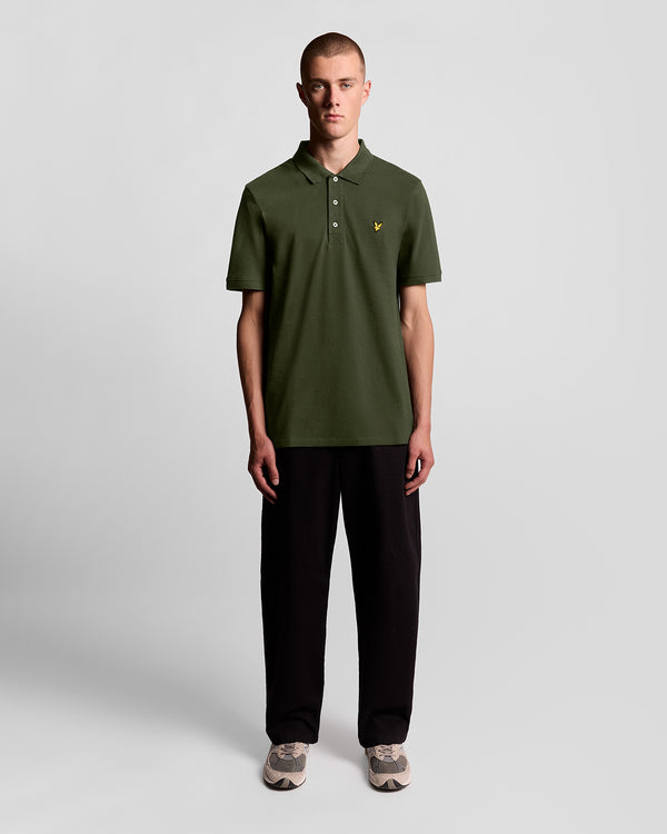 lyle & scott Cotton Polo Shirt Olive