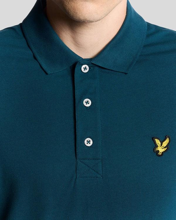 Lyle & Scott Cotton Polo Shirt Rich Teal