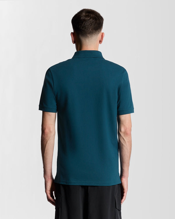 Lyle & Scott Cotton Polo Shirt Rich Teal