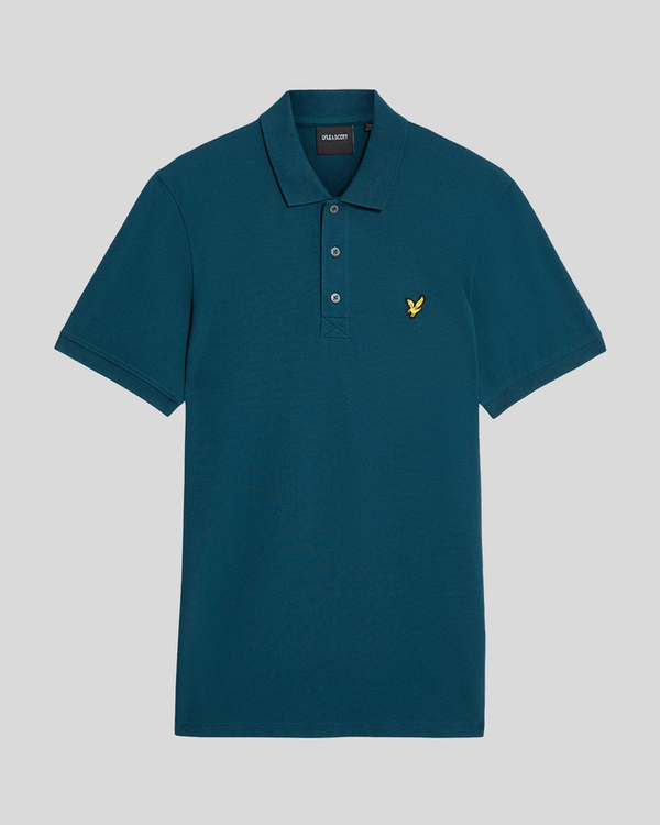 Lyle & Scott Cotton Polo Shirt Rich Teal