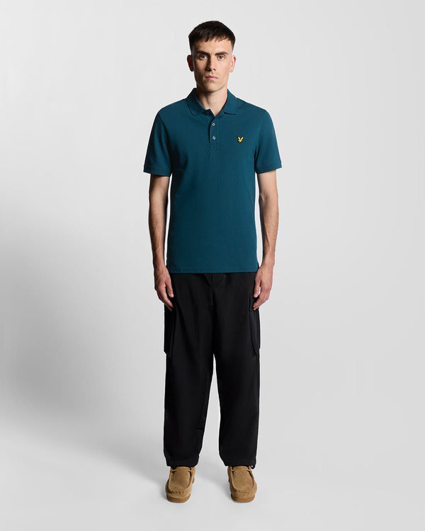 lyle & scott Cotton Polo Shirt Rich Teal