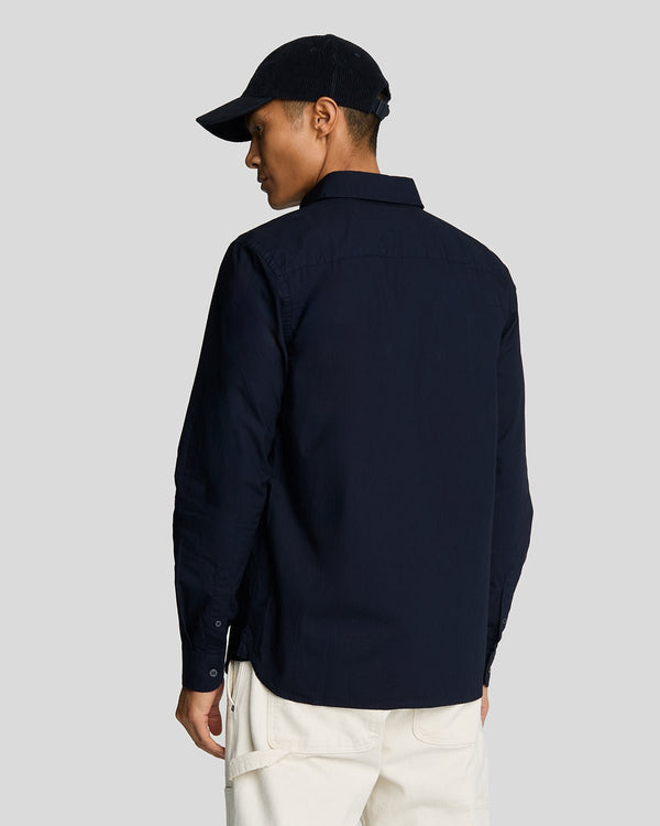 Lyle & Scott Cotton Poplin Shirt Dark Navy