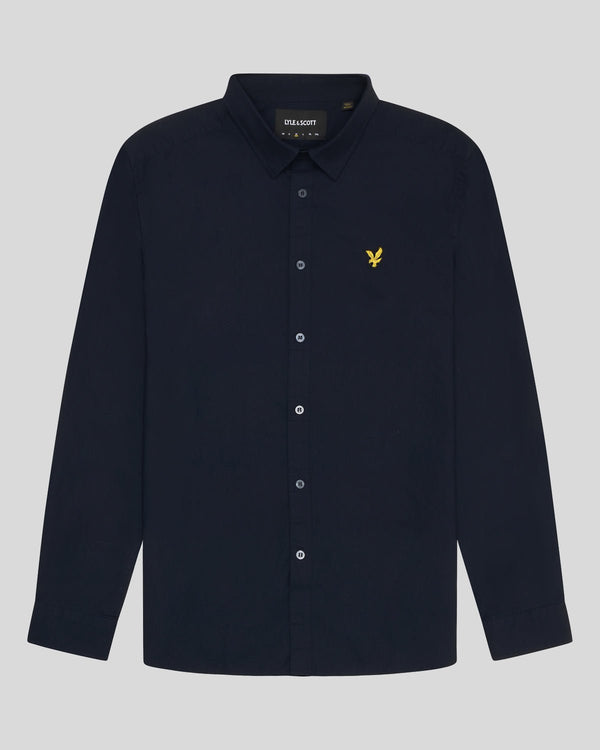 Lyle & Scott Cotton Poplin Shirt Dark Navy