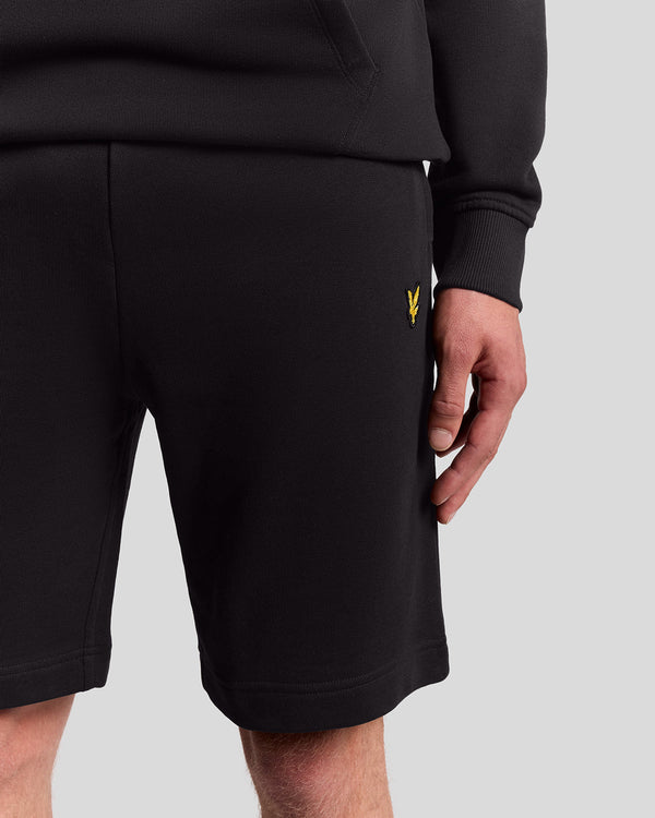 Lyle & Scott Cotton Sweat Short Jet Black