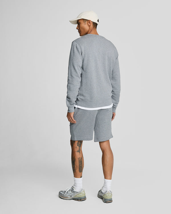 Lyle & Scott Cotton Sweat Short Mid Grey Marl